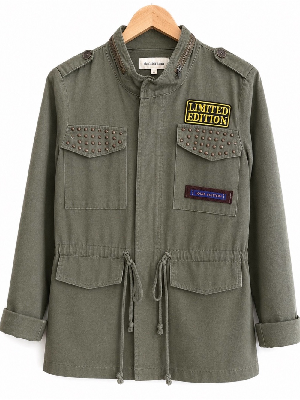 Danielrainn Medium Olive Green Utility Jacket Limited Edition LV Snake 🐍